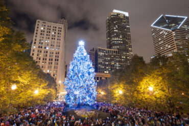 Christmas Lights in Chicago Illinois