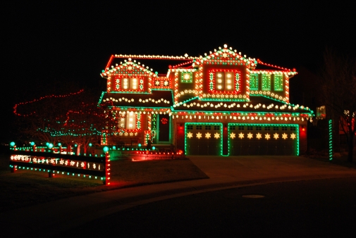 Christmas Lights in Highlands Ranch Colorado