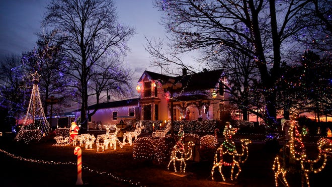 Christmas Lights in Lafayette Indiana