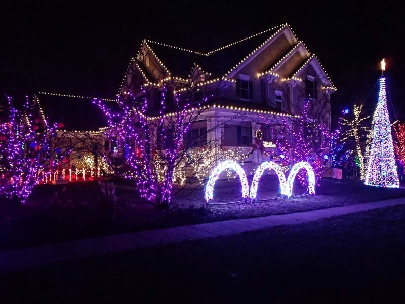 Christmas Lights in Palatine Illinois