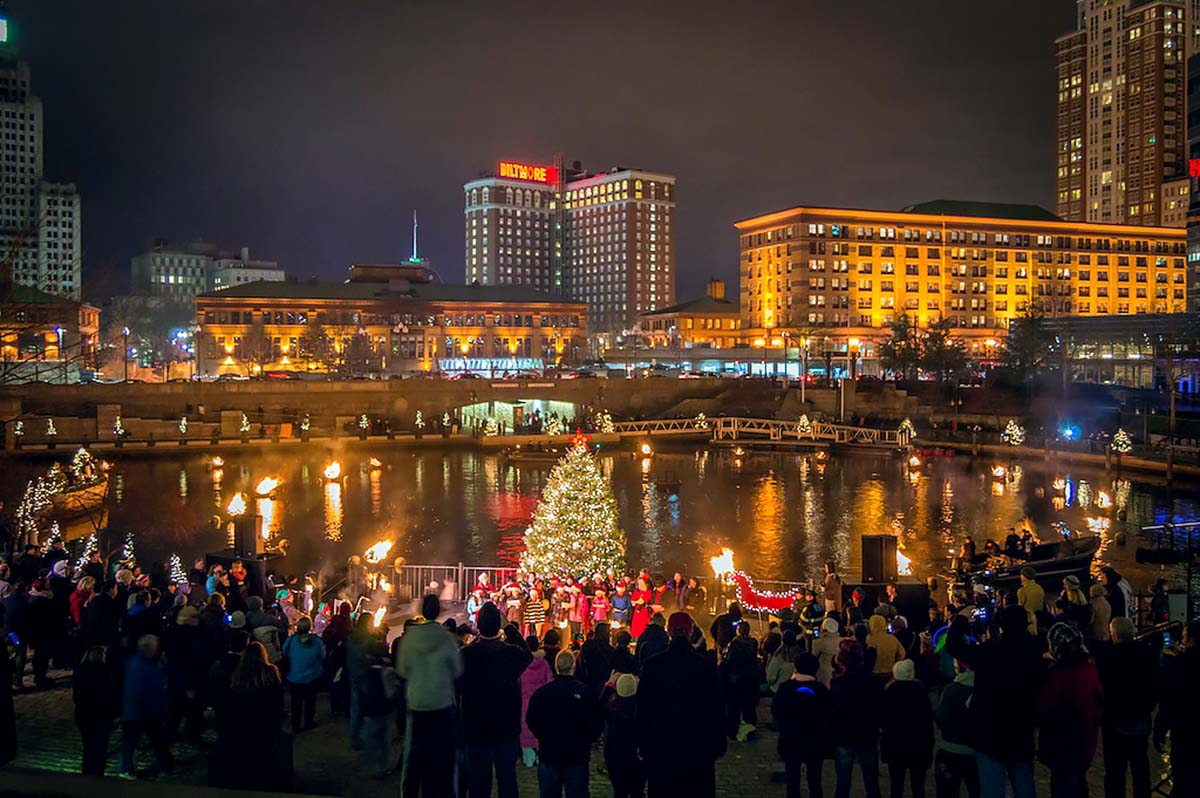 Christmas Lights in Providence Rhode Island