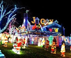 Christmas Lights in Yonkers New York