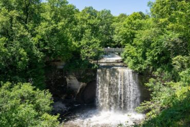 Waterfalls in Rochester Minnesota