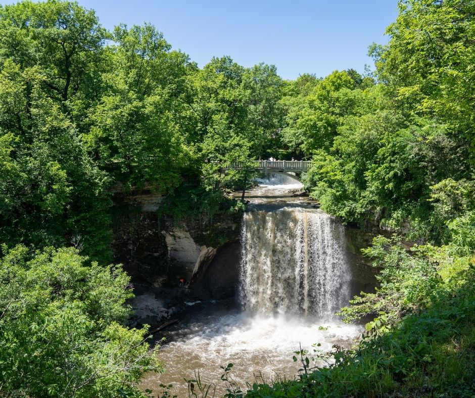 Waterfalls in Rochester Minnesota