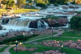 Waterfalls in Sioux Falls South Dakota