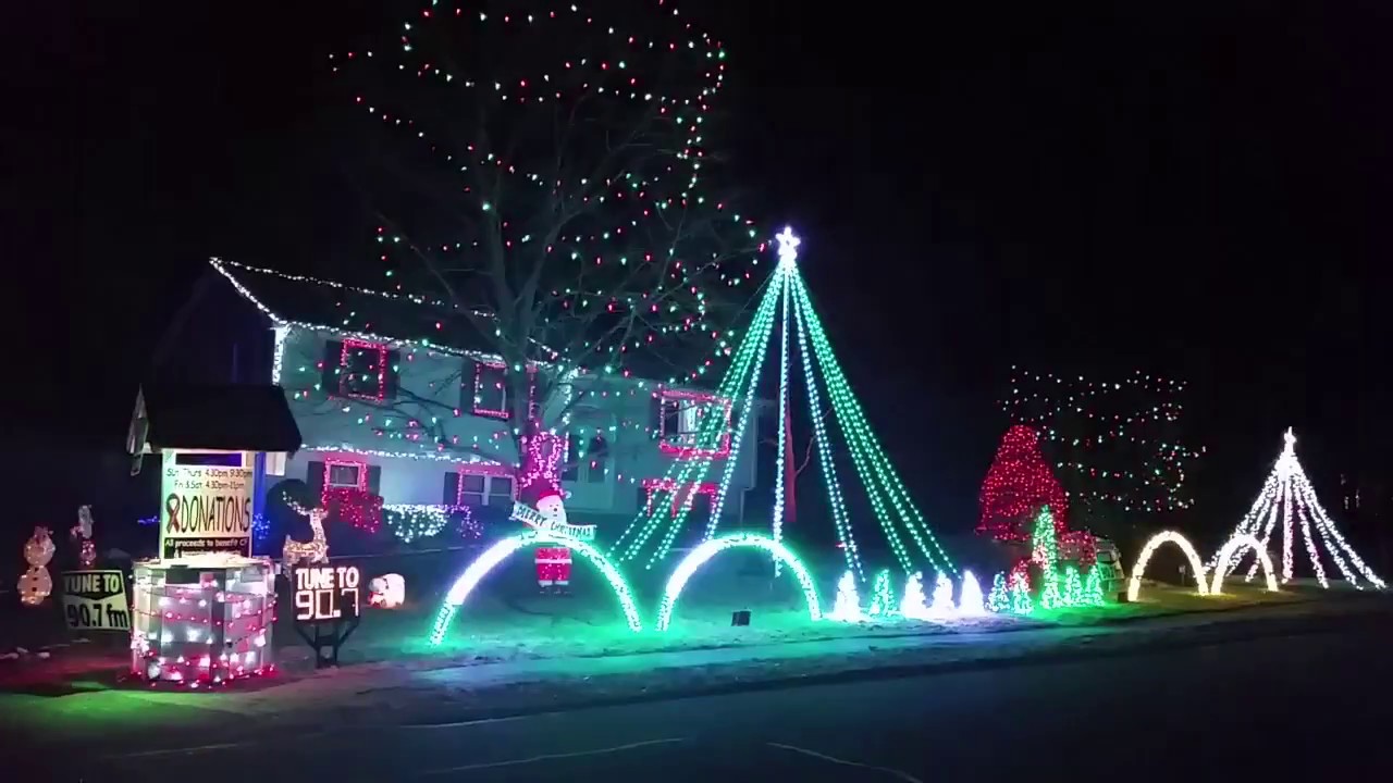 Christmas Lights in Lowell Massachusetts