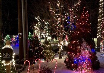 Christmas Lights in Lynn Massachusetts