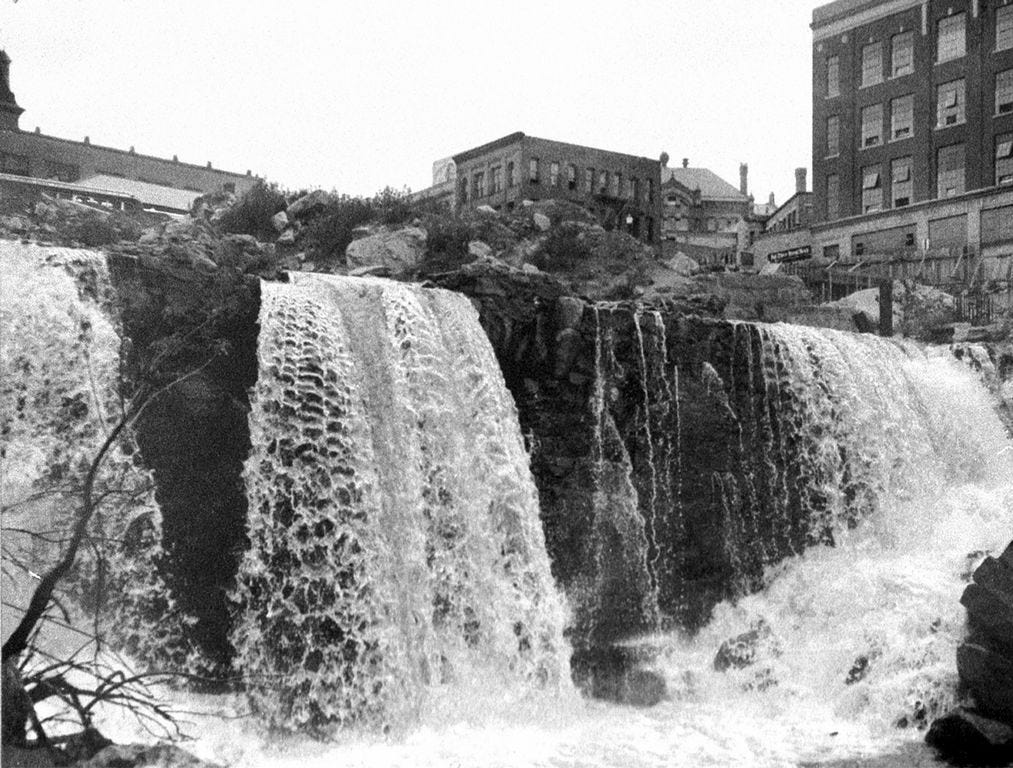 Waterfalls in Fall River Massachusetts