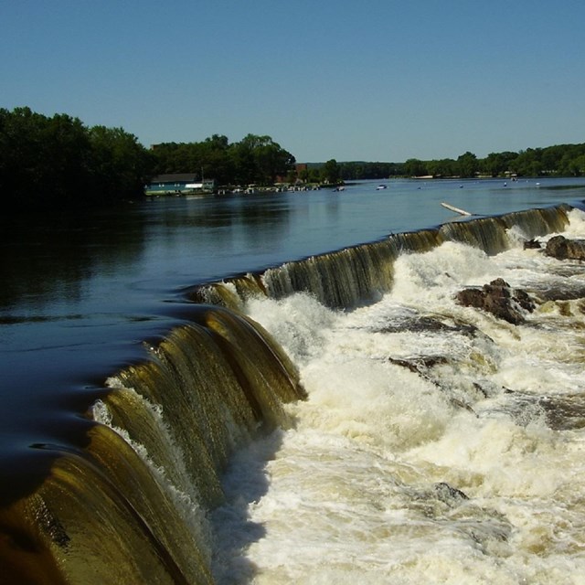 Waterfalls in Lowell Massachusetts