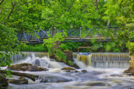 Waterfalls in Newton Massachusetts